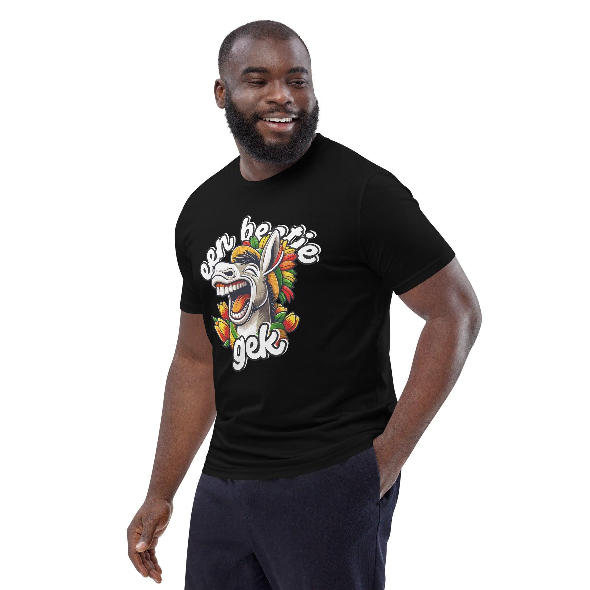 Unisex Organic Cotton T-shirt Carnaval Gek Ezel - ErdeGora