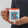 Mug with Color Inside Collecting Wisdom Points Since '85 - ErdeGora