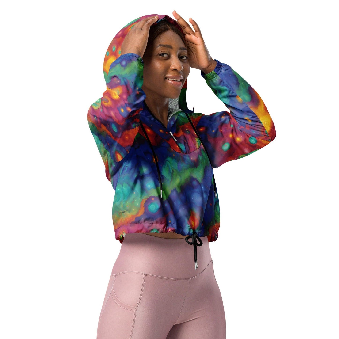 Women’s Cropped Windbreaker Auroral - ErdeGora