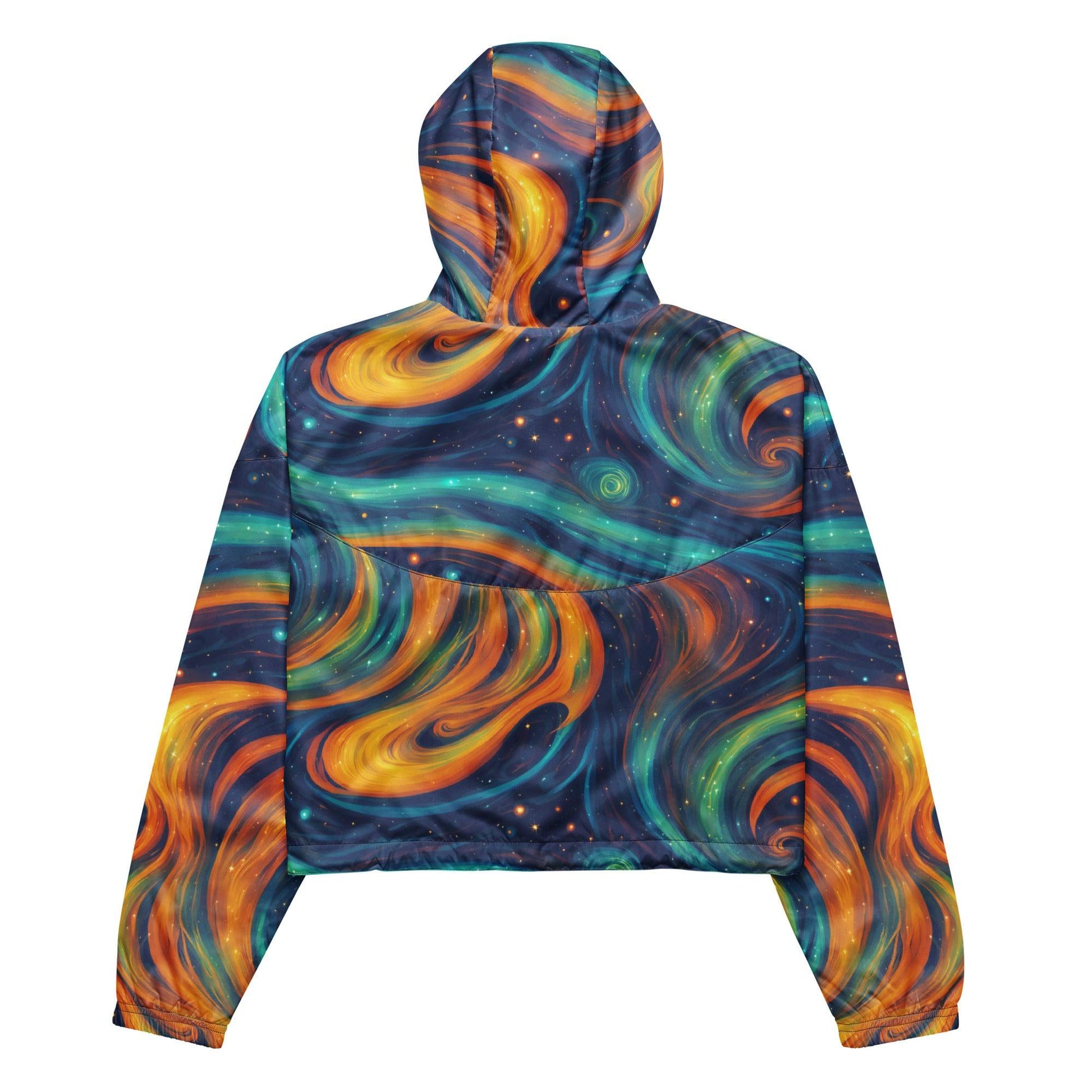 Women’s Cropped Windbreaker Top Stardust - ErdeGora