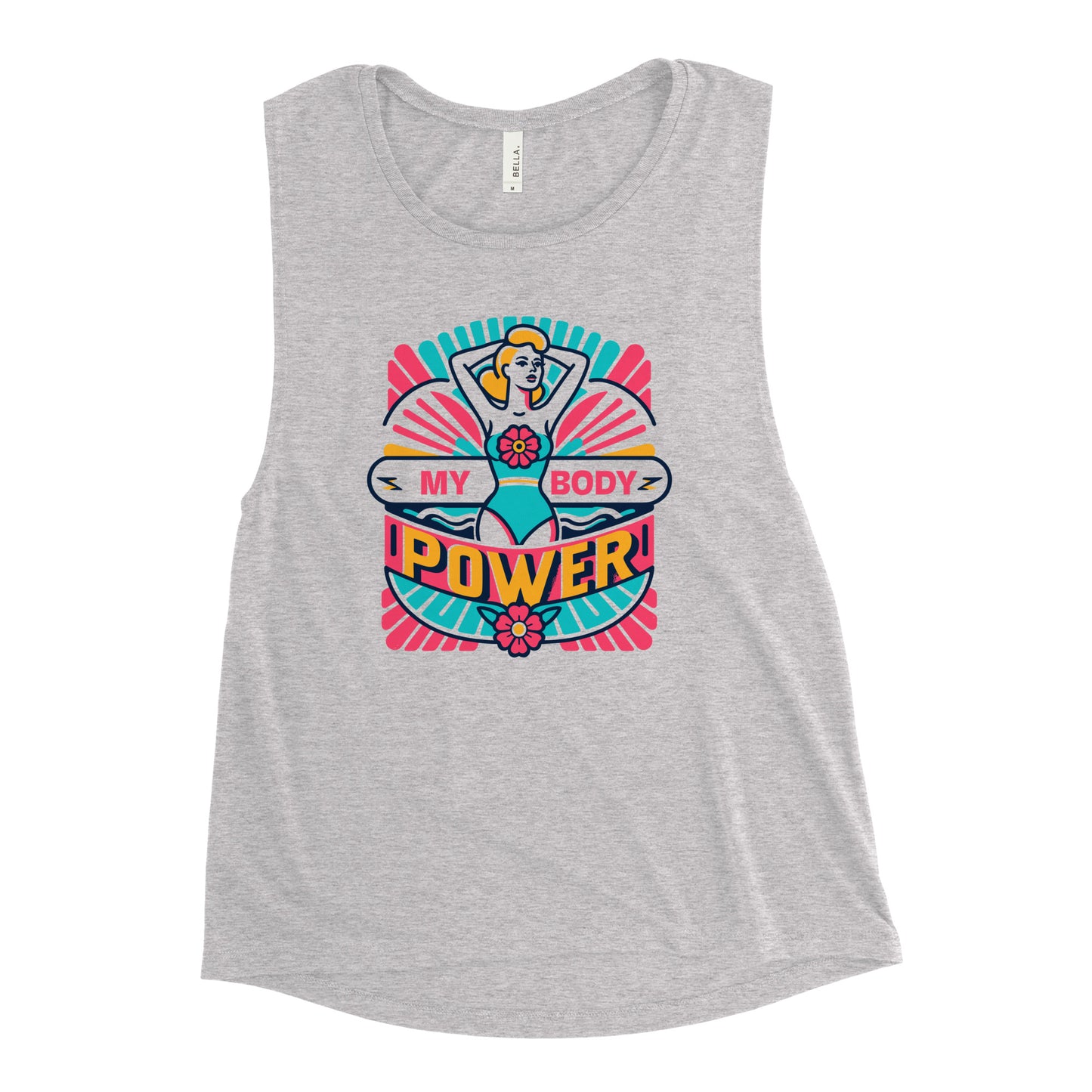 Ladies’ Muscle Tank My Body Power - ErdeGora