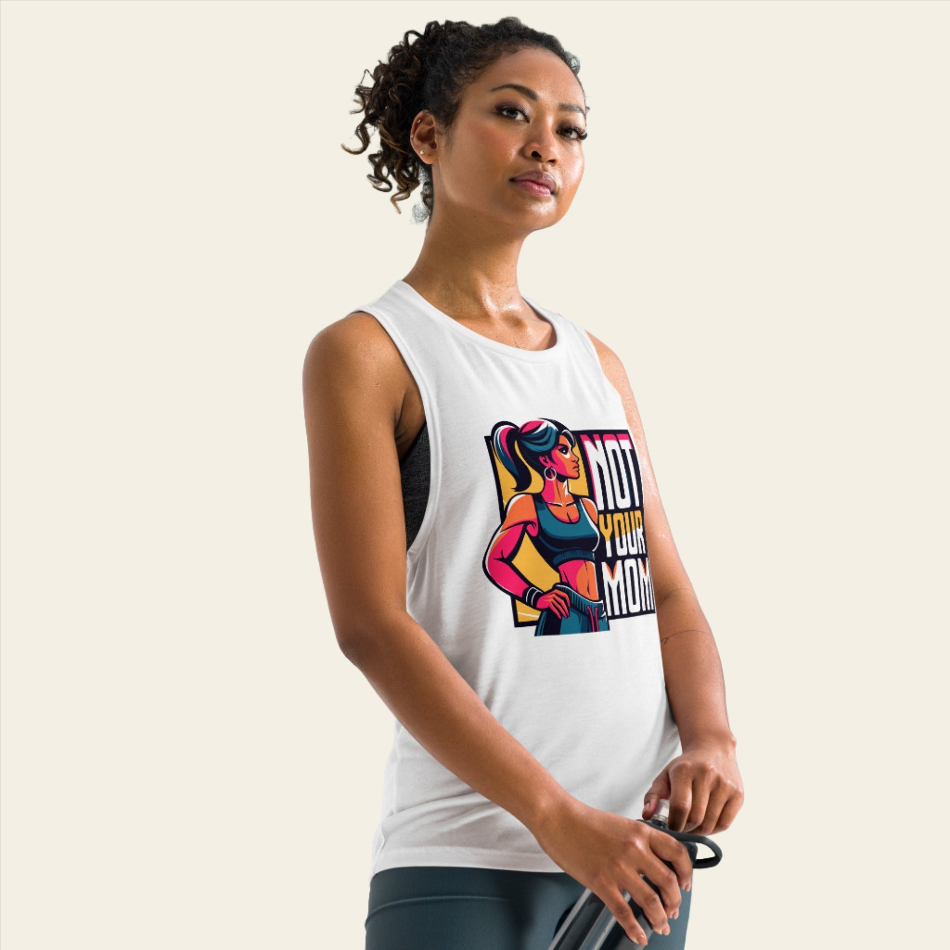 Ladies’ Muscle Tank Not Your Mom - ErdeGora