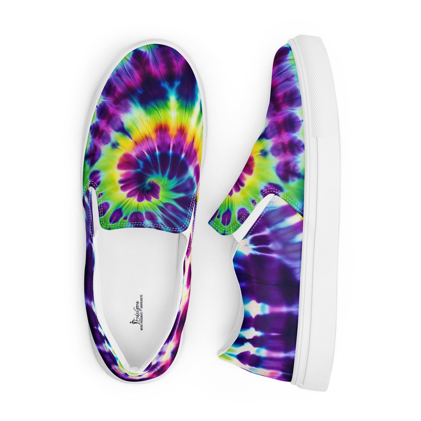 Women’s Slip-On Shoes Rainbow Swirl - ErdeGora