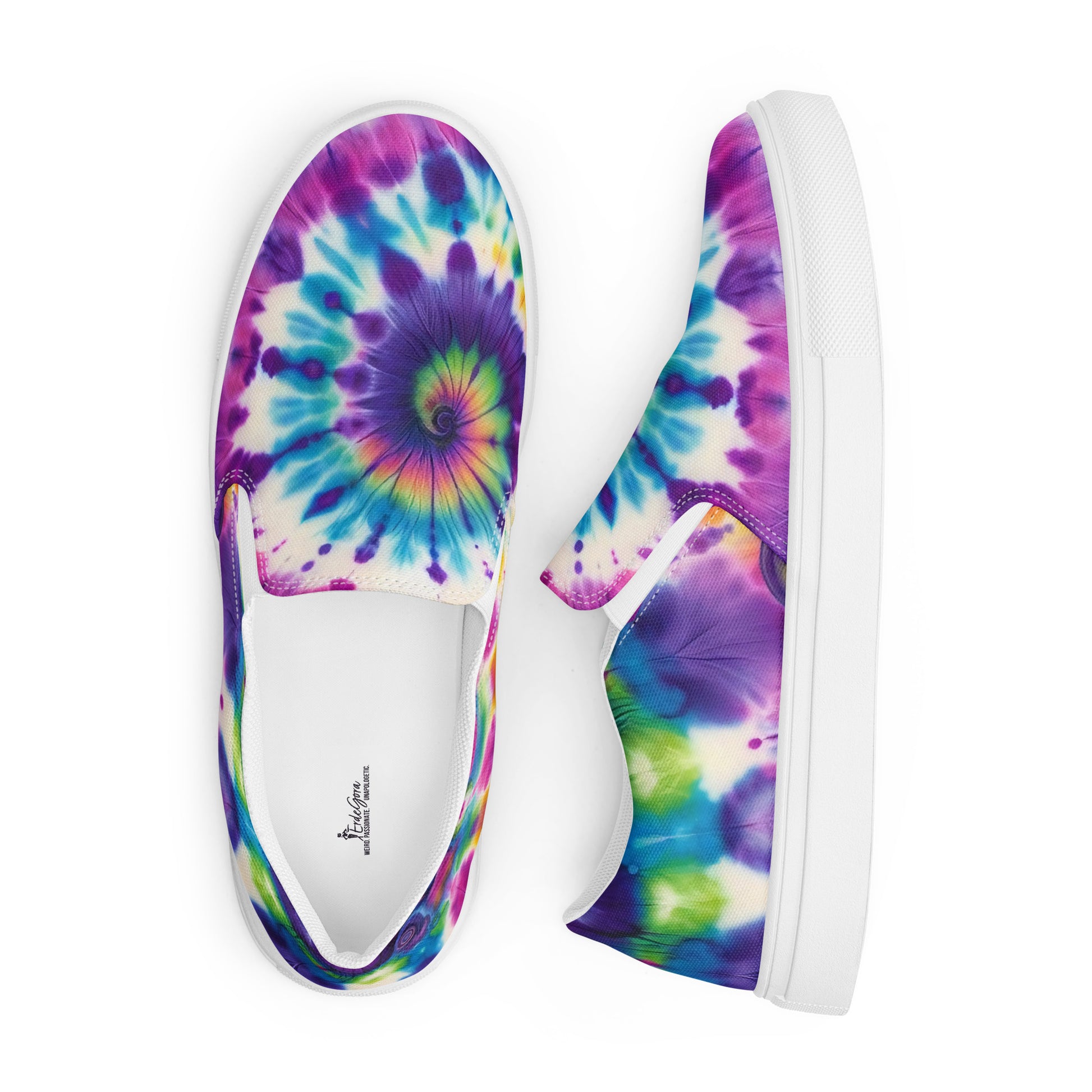 Women’s Slip-On Shoes Tie-Dye Bliss - ErdeGora