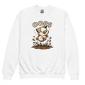 Youth Crewneck Sweatshirt Oops Muddy Freaking Puddles! - ErdeGora